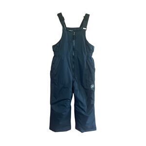 Zero X Posur Kids Bib Snow Pants Black Sz S 6-7 NWT